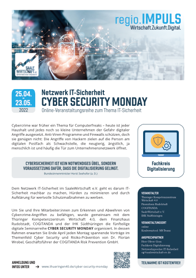 Veranstaltungsblatt - CYBER SECURITY MONDAY