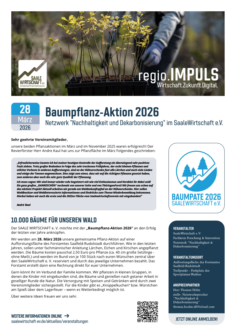 Aktion „Baumpate 2026“ - Veranstaltungsblatt