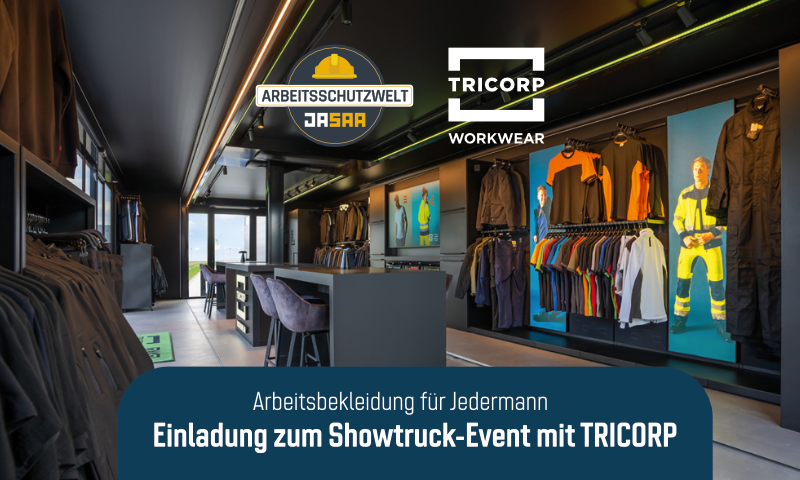 Einladung zum Showtruck-Event mit TRICORP | Arbeitsbekleidung für Jedermann